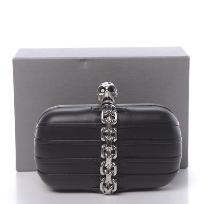 Alexander McQueen Nappa Skull Chain Box Clutch Black 12 of 12