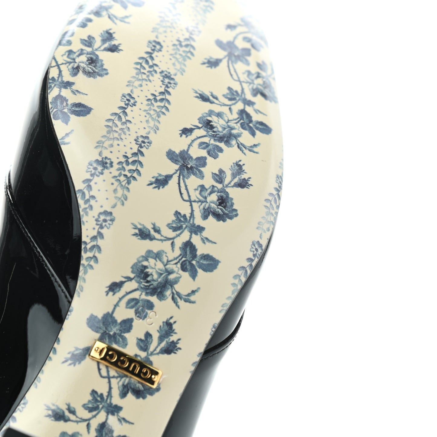 Vernice GG Victoire 55mm Loafer Pumps 38 Black