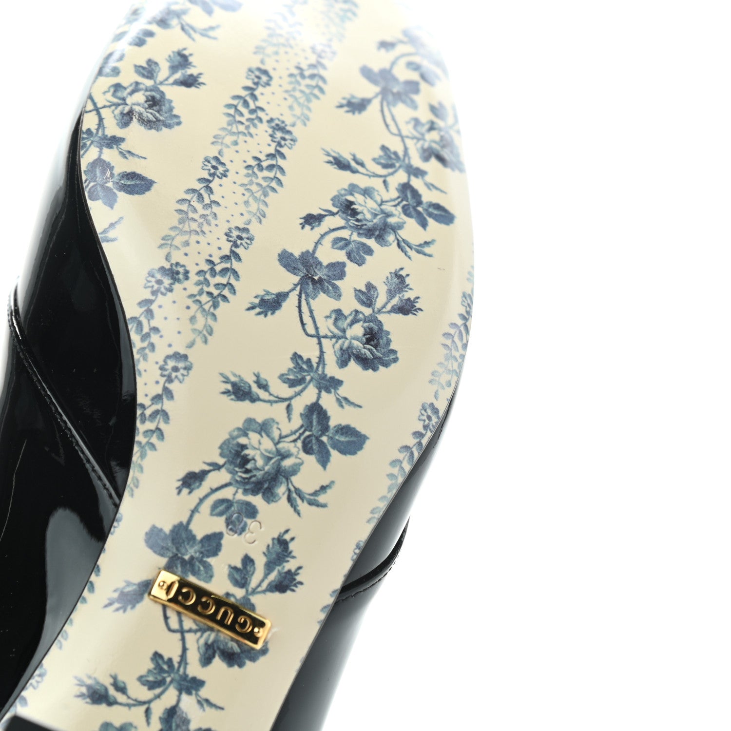 Gucci Vernice GG Victoire 55mm Loafer Pumps 38 Black 9 of 10