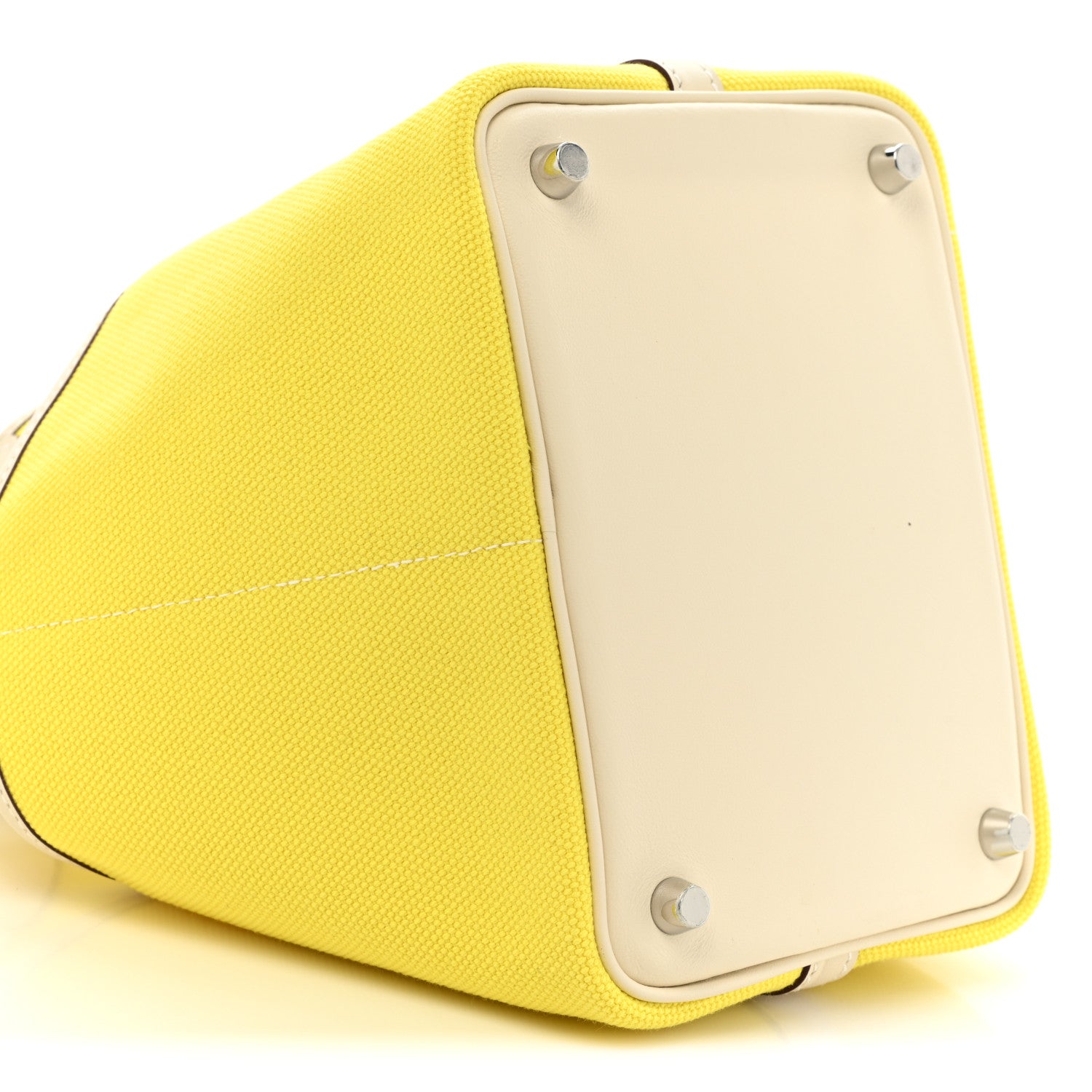 Hermes Toile Goeland Swift Cargo Picotin Lock 18 Jaune Citron Nata 9 of 10