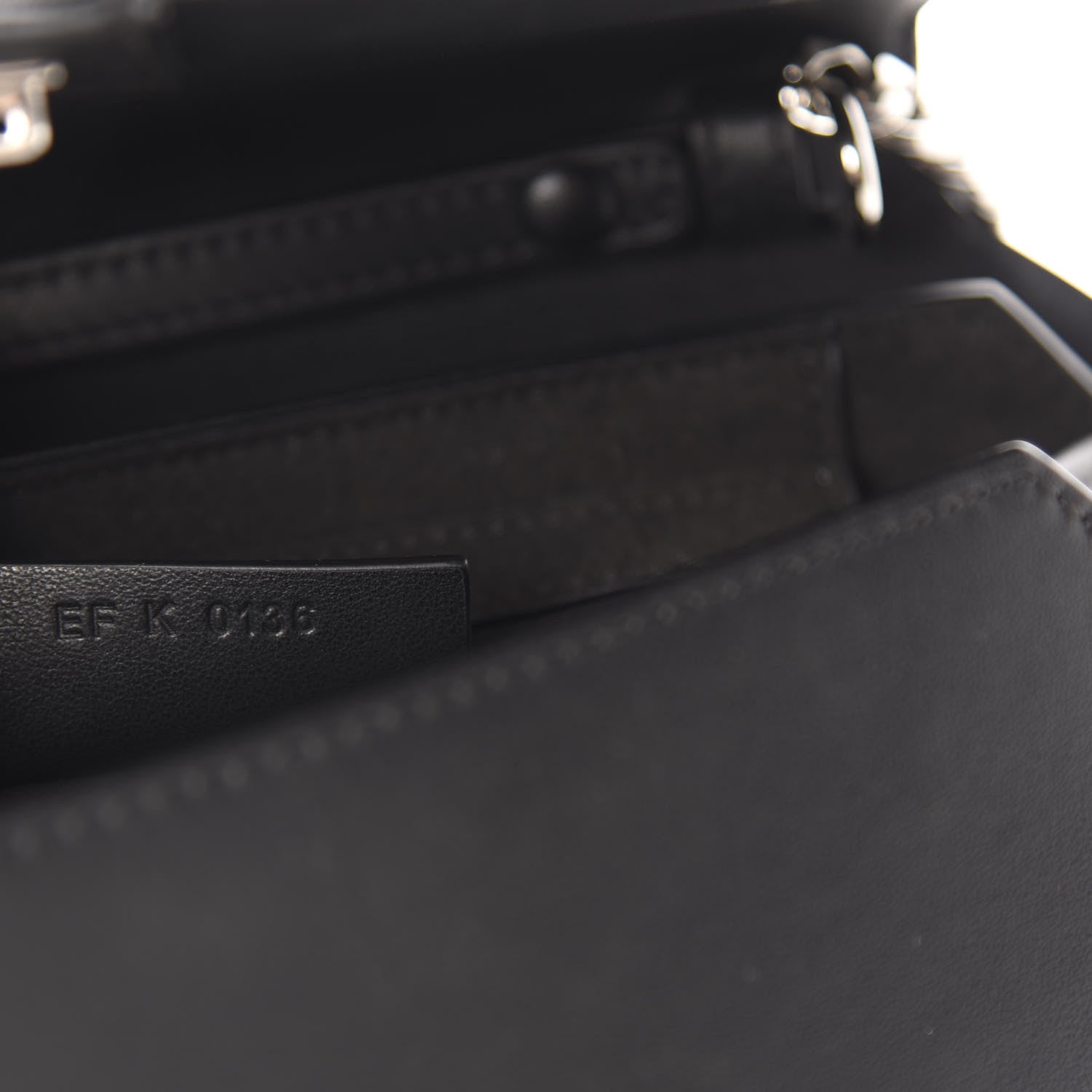 Givenchy Calfskin Cross Embellished Bow Cut Chain Bag Black 10 of 11