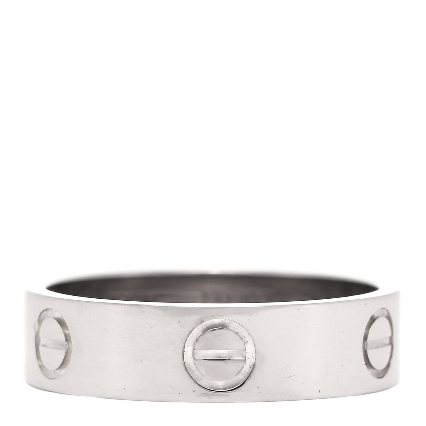 18K White Gold 5.5mm LOVE Ring 59 8.75