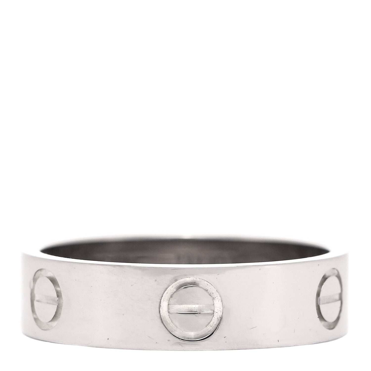 Cartier 18K White Gold 5.5mm LOVE Ring 59 8.75 3 of 4