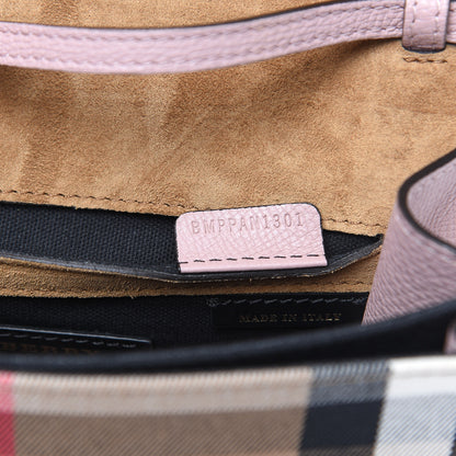 Burberry Derby Calfskin House Check Small Macken Crossbody Bag Pale Orchid 8 of 10