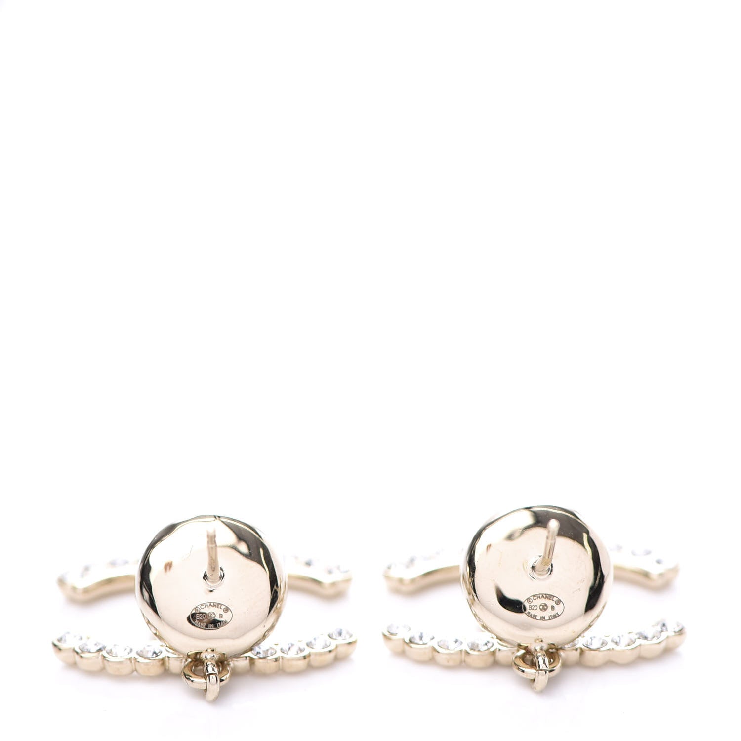 Chanel Crystal Pearl Bow-tiful CC Drop Earrings Gold 4 of 7