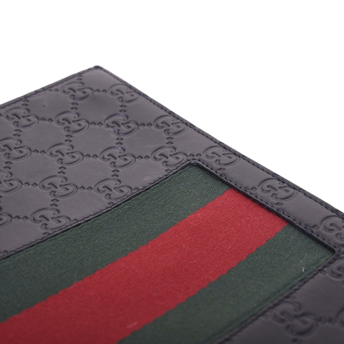 Guccissima Signature Web New Web Cosmetic Case Black