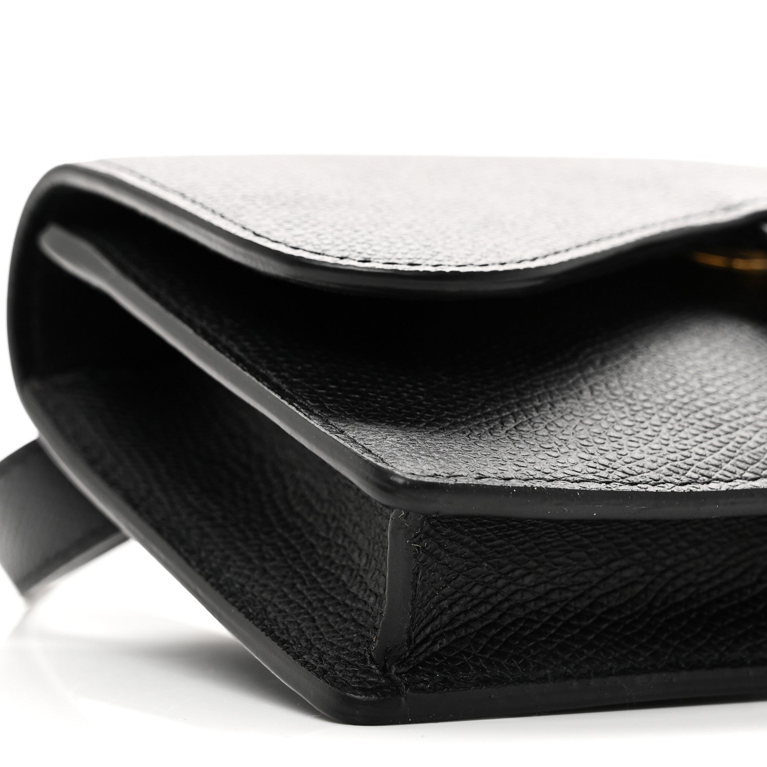 Christian Dior Grained Calfskin Saddle Belt Bag Black 9 of 10