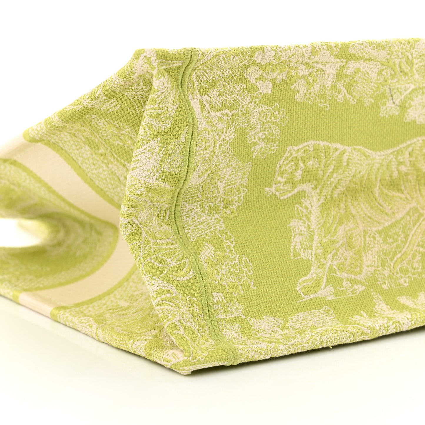 Canvas Embroidered Medium Dioriviera Toile De Jouy Book Tote D-Lite Green