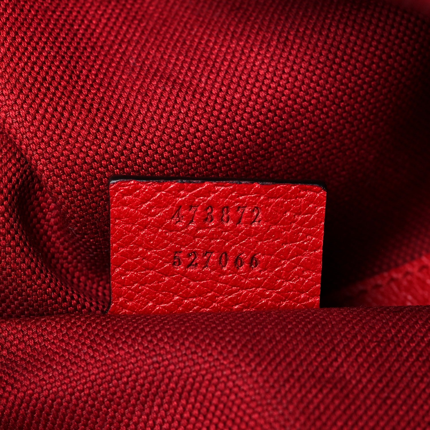 Gucci Canvas Logo Sylvie Stripe Drawstring Backpack Red 7 of 11