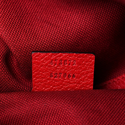 Gucci Canvas Logo Sylvie Stripe Drawstring Backpack Red 7 of 11