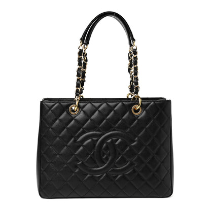 Chanel Caviar Quilted Grand Shopping Tote GST Black 1 of 13