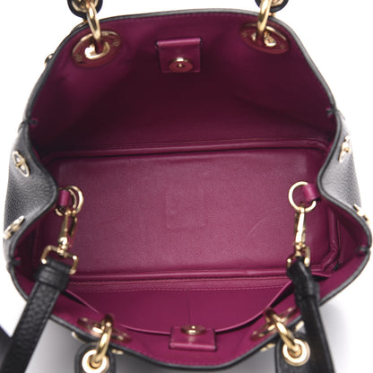 Christian Dior Bullcalf Small Diorissimo Tote Black Rose Indien 5 of 9