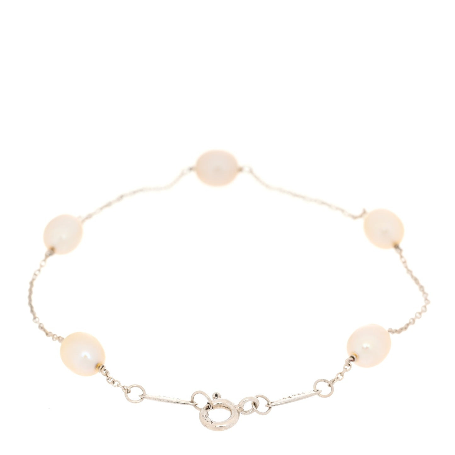 Sterling Silver Cultured Pearl Elsa Peretti Pearls By The Yard Bracelet