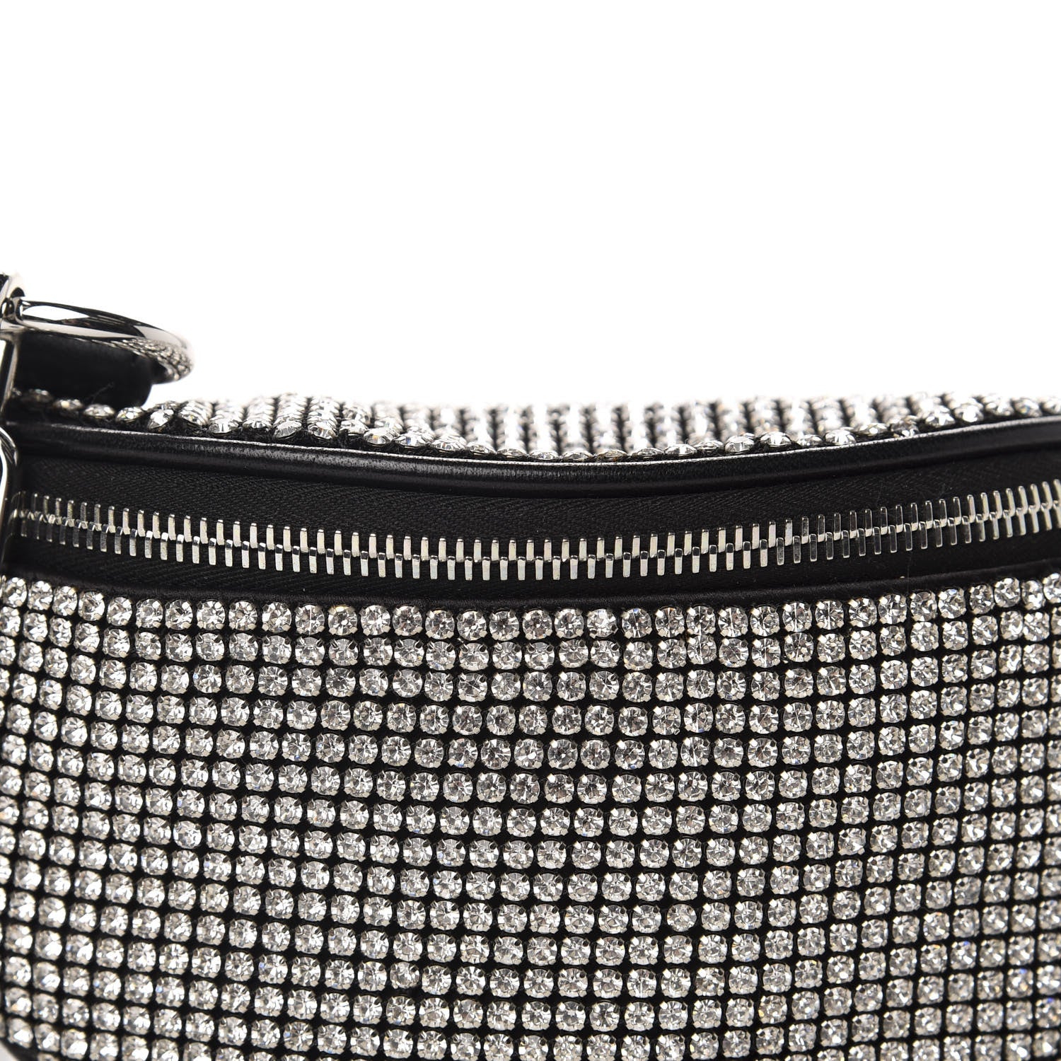 Alexander Wang Rhinestone Mesh Mini Attica Belt Bag Black 9 of 10