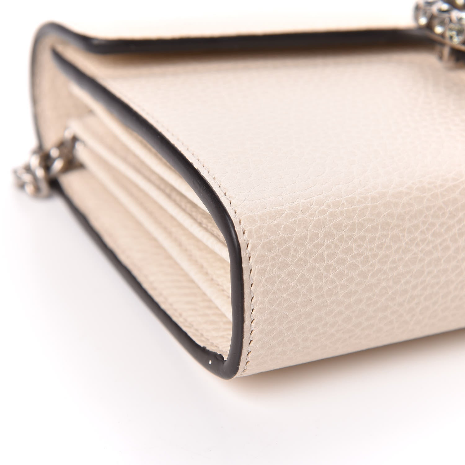 Gucci Dollar Calfskin Mini Dionysus Chain Wallet Mystic White 5 of 11