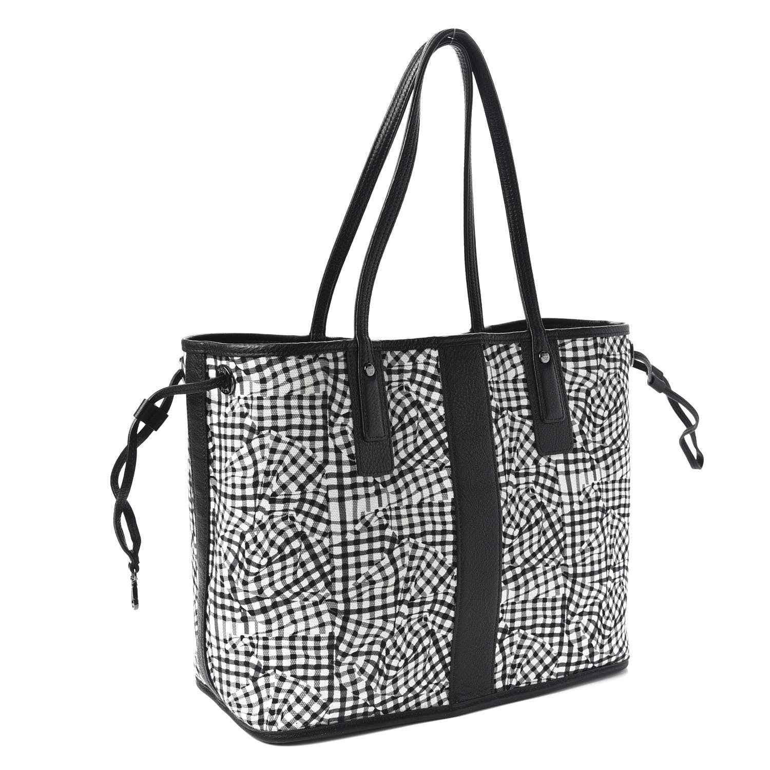 MCM Visetos Medium Liz Reversible Shopper Tote Black 4 of 15