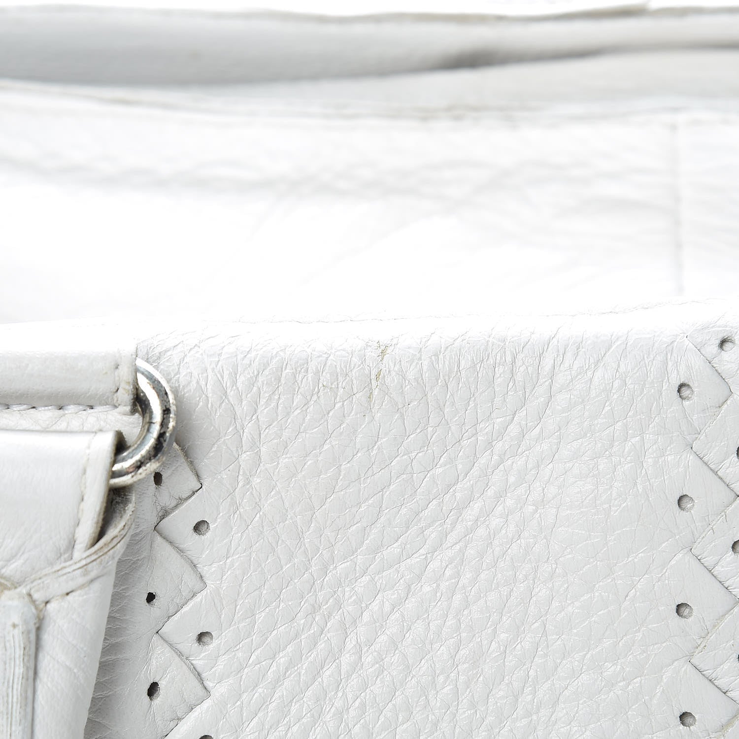 Bottega Veneta Cervo Deerskin Intrecciato Satchel White 21 of 24