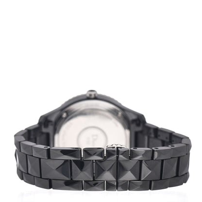 Christian Dior Stainless Steel Ceramic Diamond 38mm Dior VIII Quartz Watch Black 3 of 5