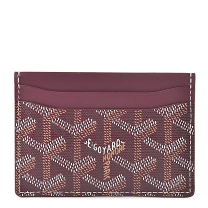 Goyard Goyardine Saint Sulpice Card Holder Bordeaux 1 of 8