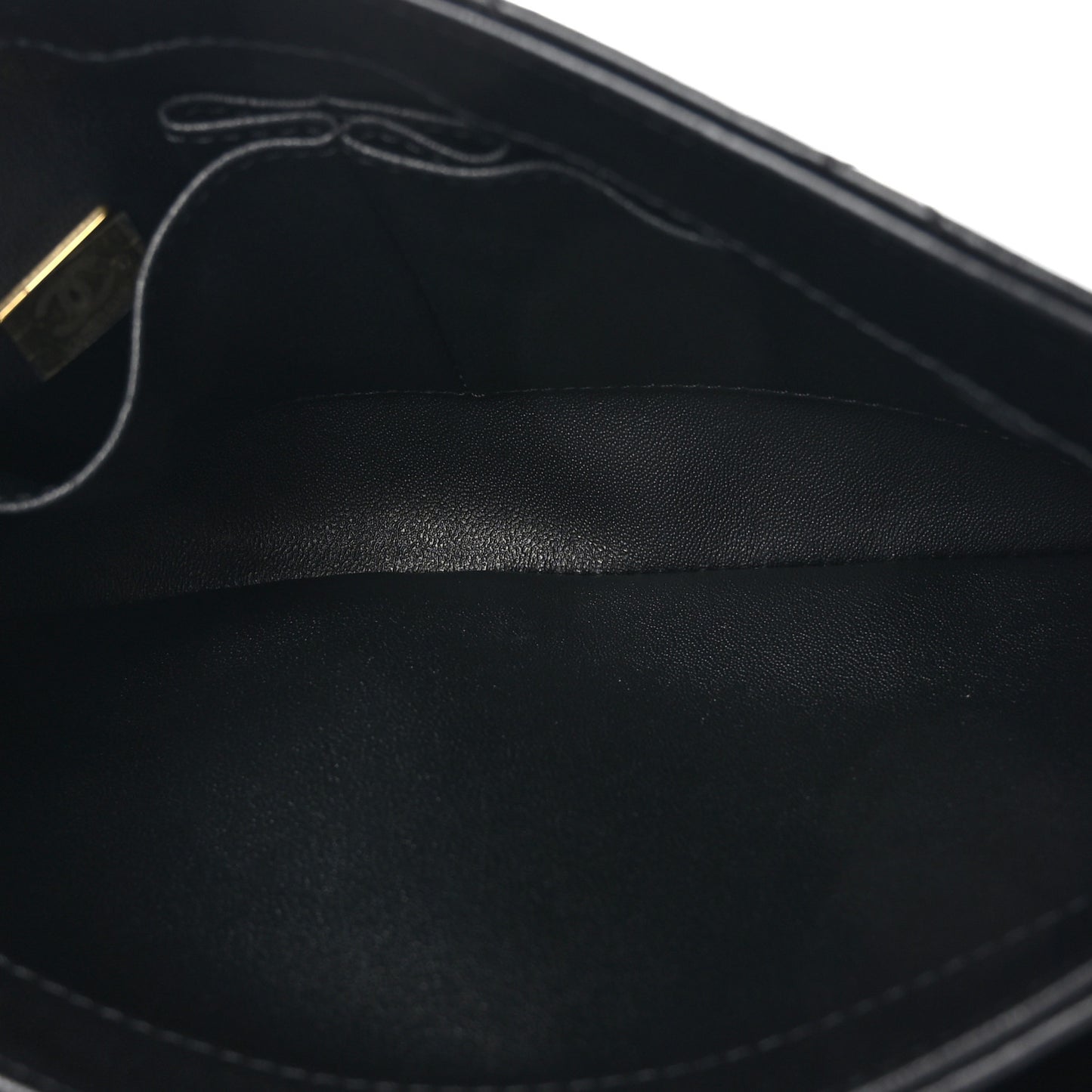 Lambskin Quilted Small Trendy CC Dual Handle Flap Bag Black