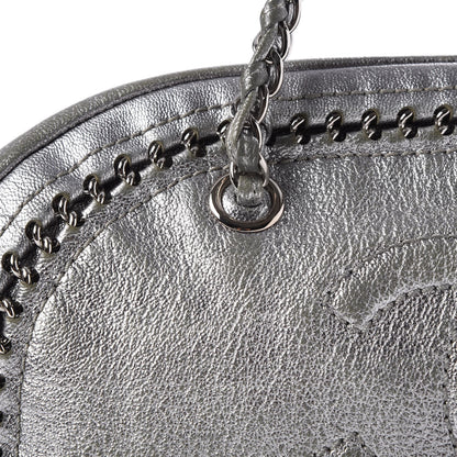 Chanel Metallic Goatskin Medium Luxe Ligne Bowler Tote Silver 14 of 23