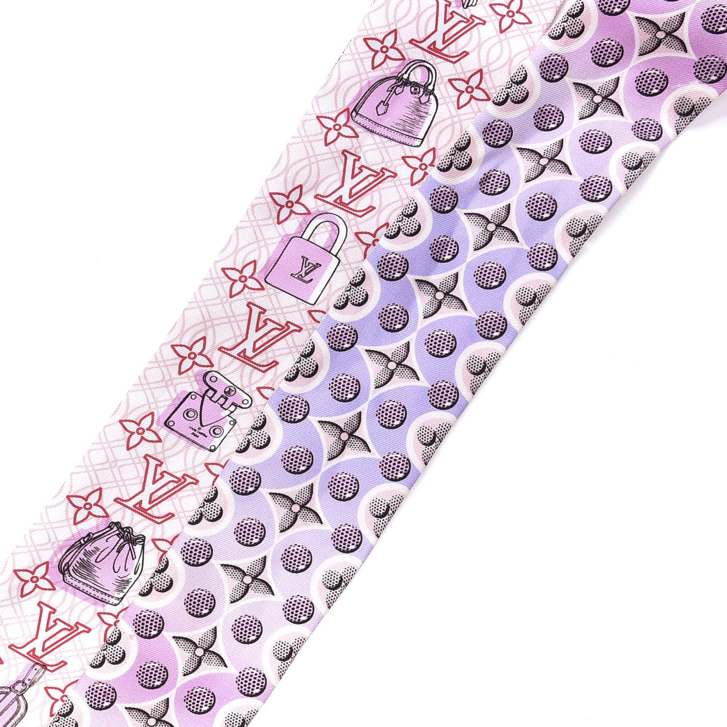 Silk Monogram Bubblegram BB Bandeau Blush