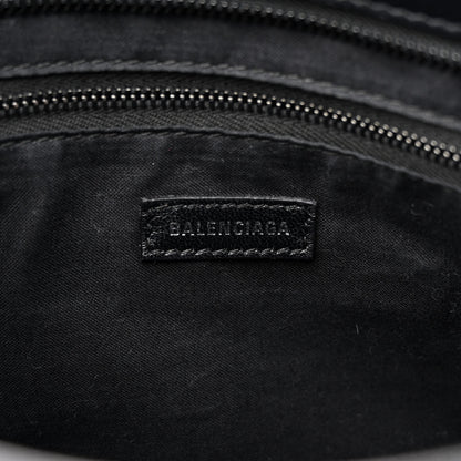 Balenciaga Matte Supple Lambskin Crocodile Embossed Classic Black Hardware S City Black 6 of 16