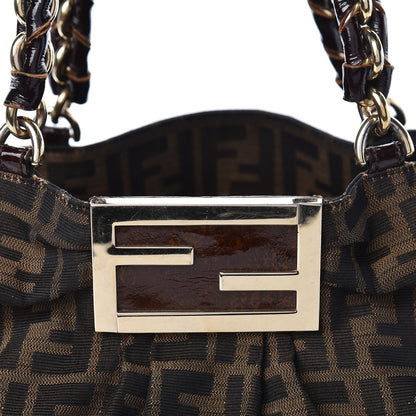 Fendi Zucca Mia Tote Tobacco 7 of 9