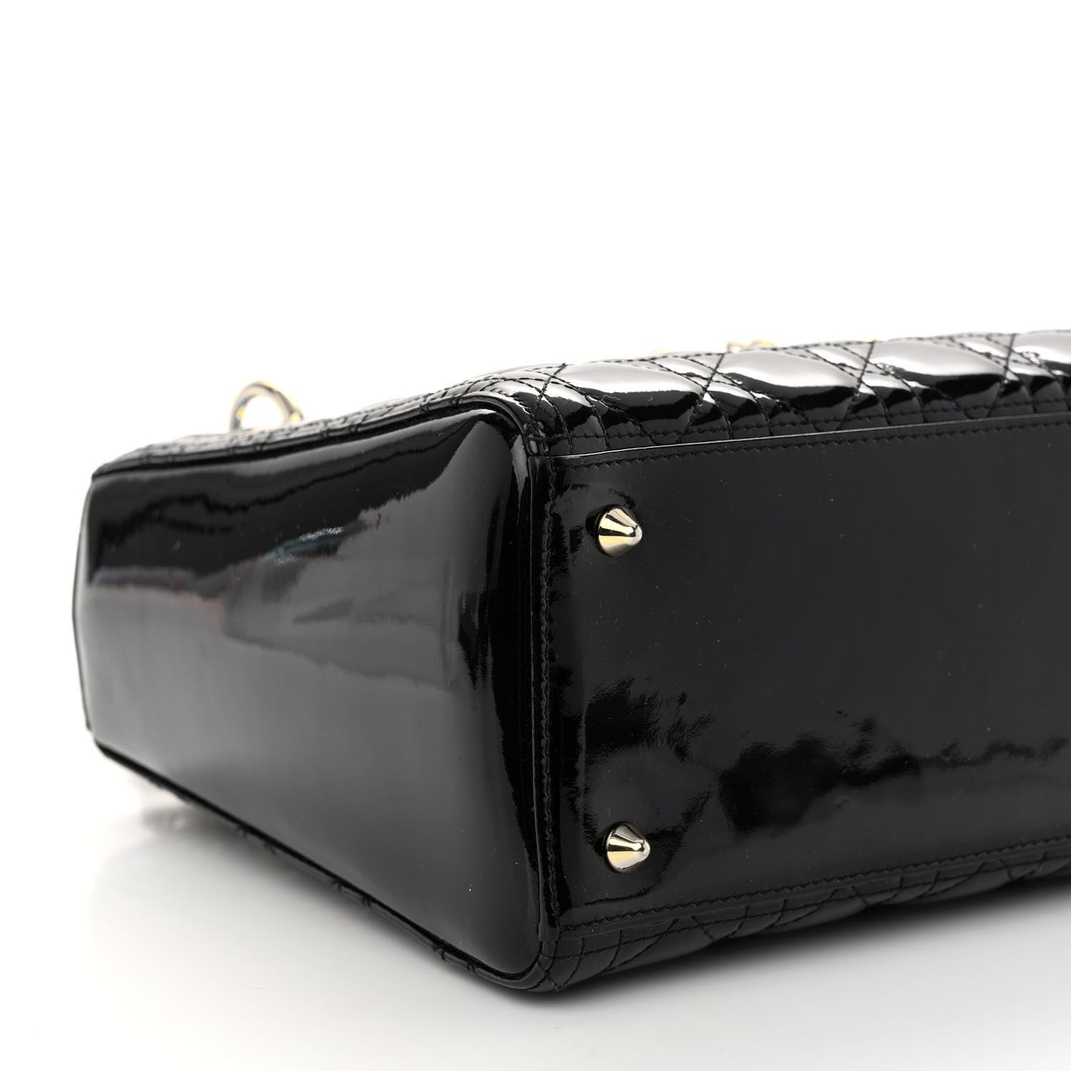 Christian Dior Patent Cannage Medium Lady Dior Black 8 of 9