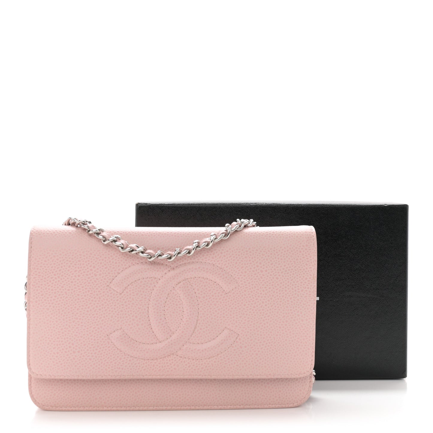 Caviar Timeless CC Wallet on Chain WOC Pink