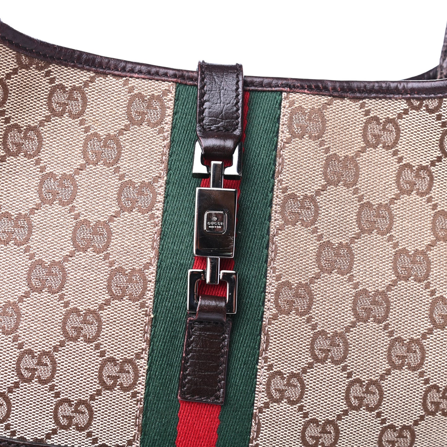 Monogram Web Jackie O Hobo Dark Brown