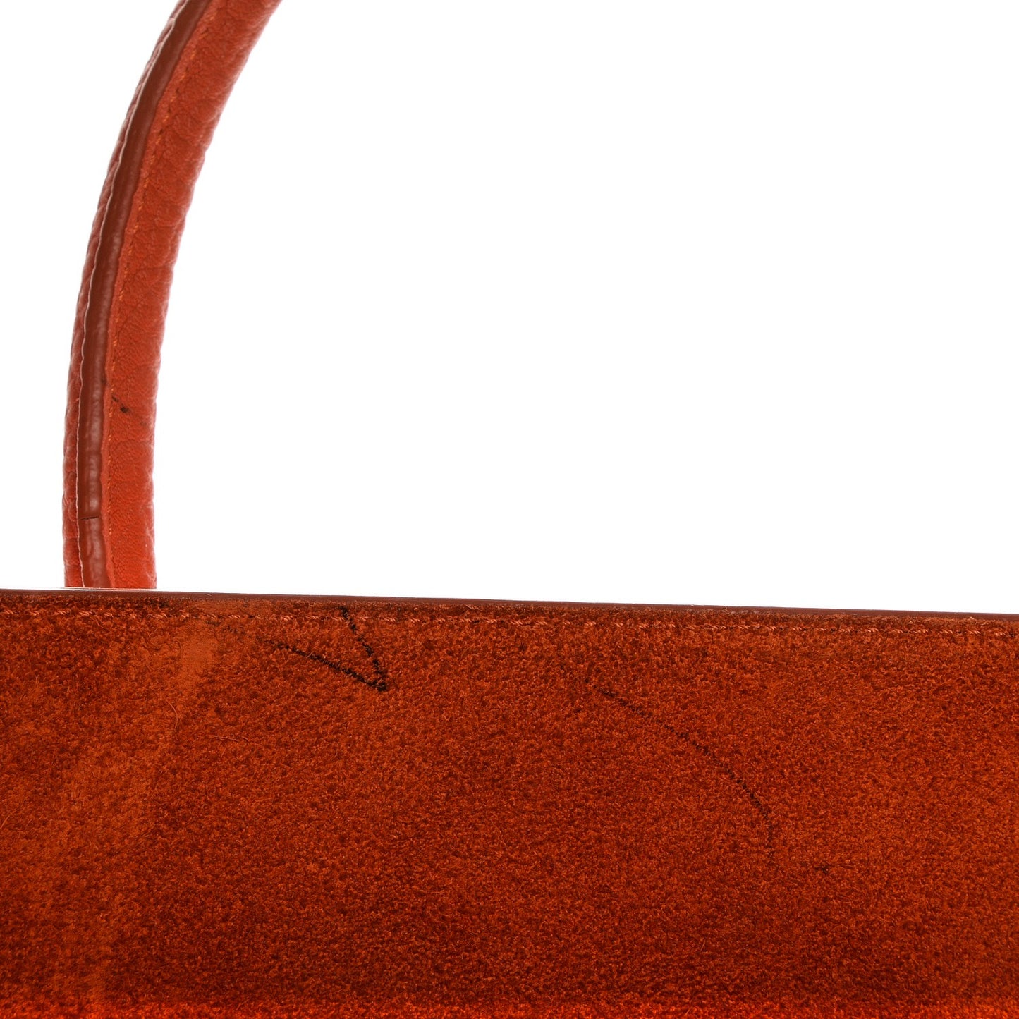Bullhide Calfskin Medium Phantom Luggage Burnt Orange