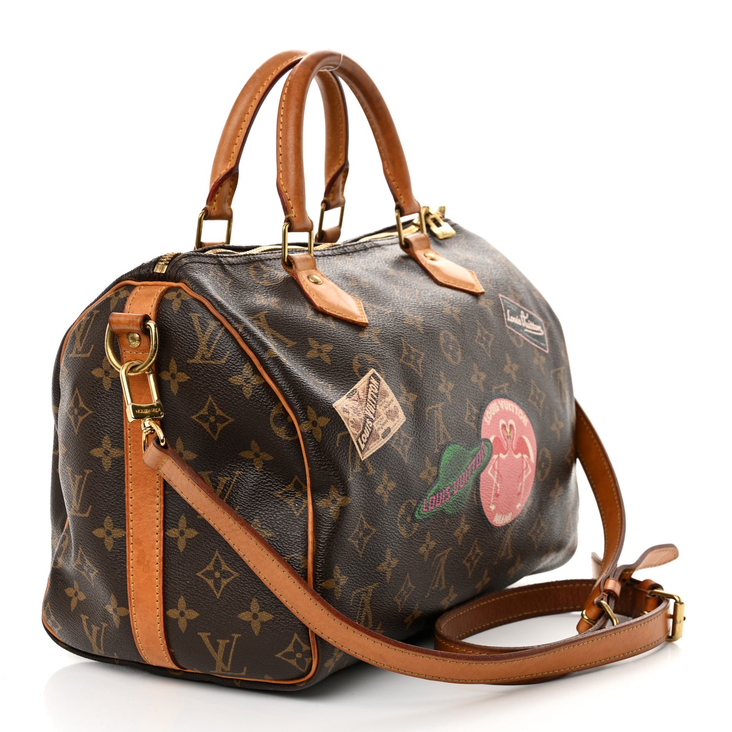 Monogram World Tour Speedy Bandouliere 30
