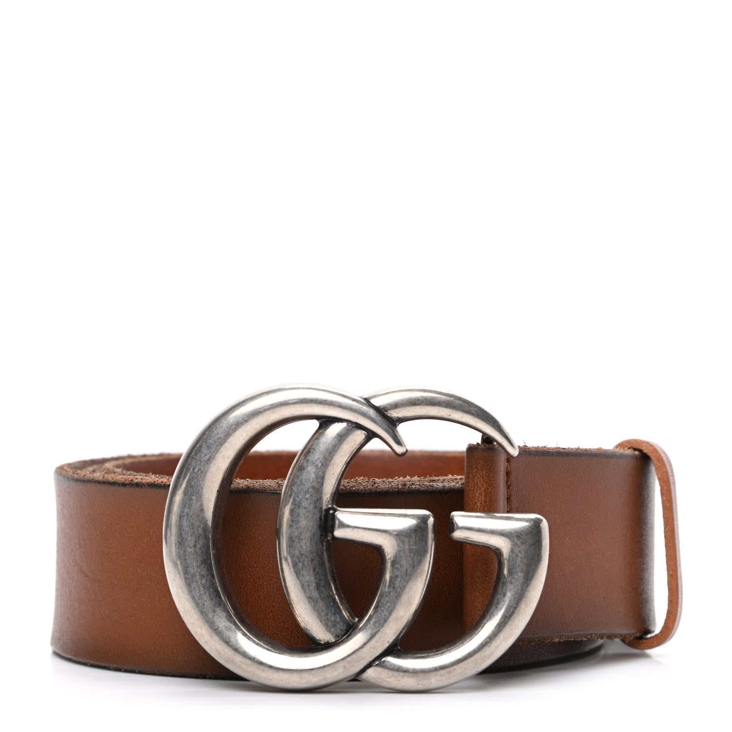 Gucci Cuoio Toscano Nickel Double Double G 40mm Belt 100 40 Cuir 1 of 5