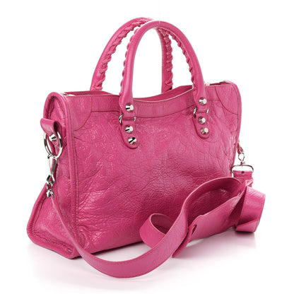 Balenciaga Agneau Classic Silver Hardware S City Rose Flamingo 3 of 11