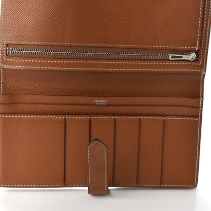 Hermes Epsom Bearn Gusset Wallet Gold 5 of 6