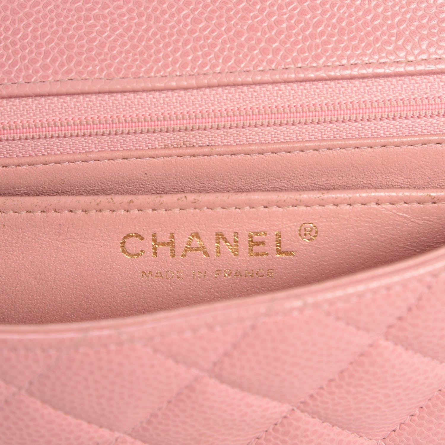 Chanel Caviar Quilted Mini Square Flap Pink 7 of 12