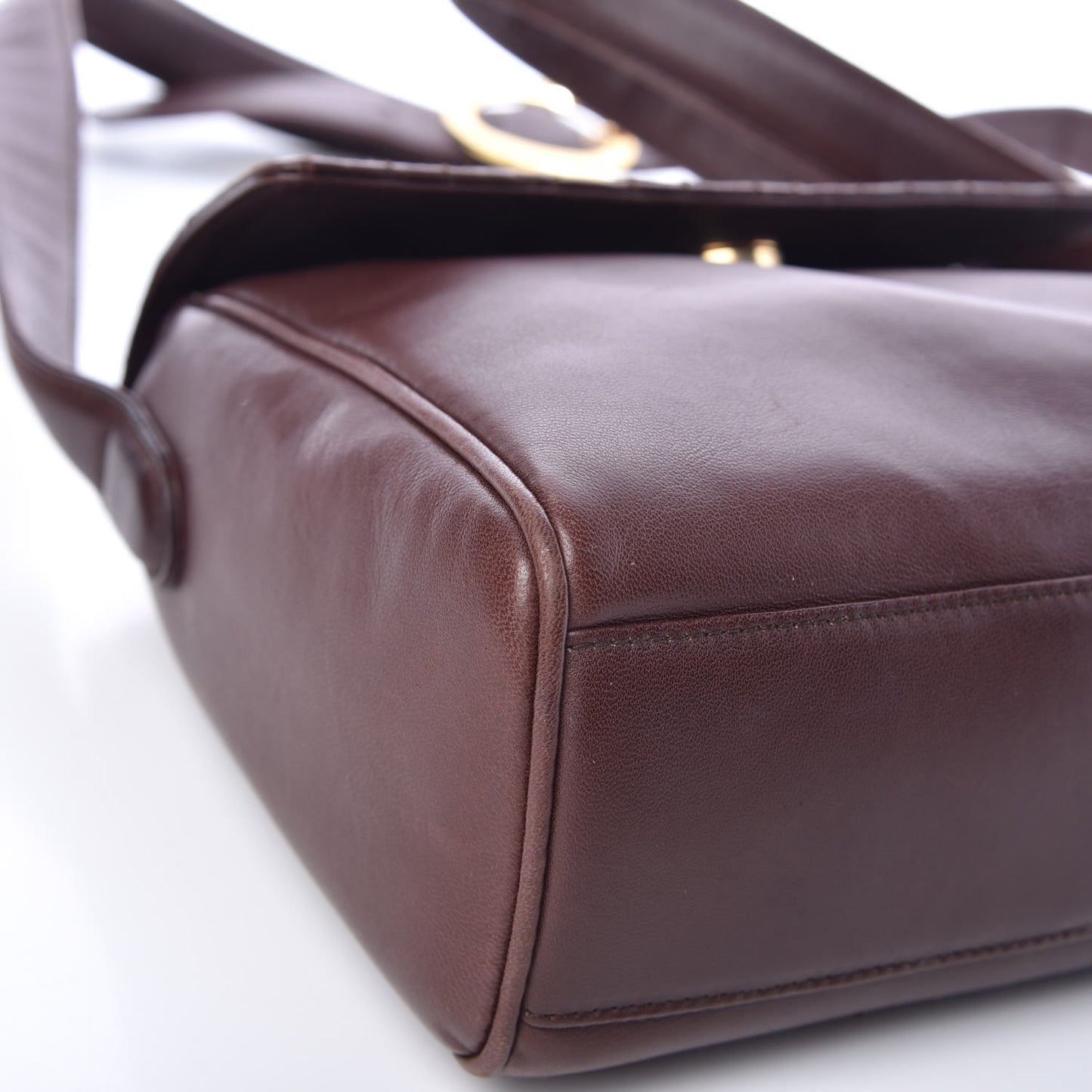 Lambskin Cannage Crossbody Flap Brown