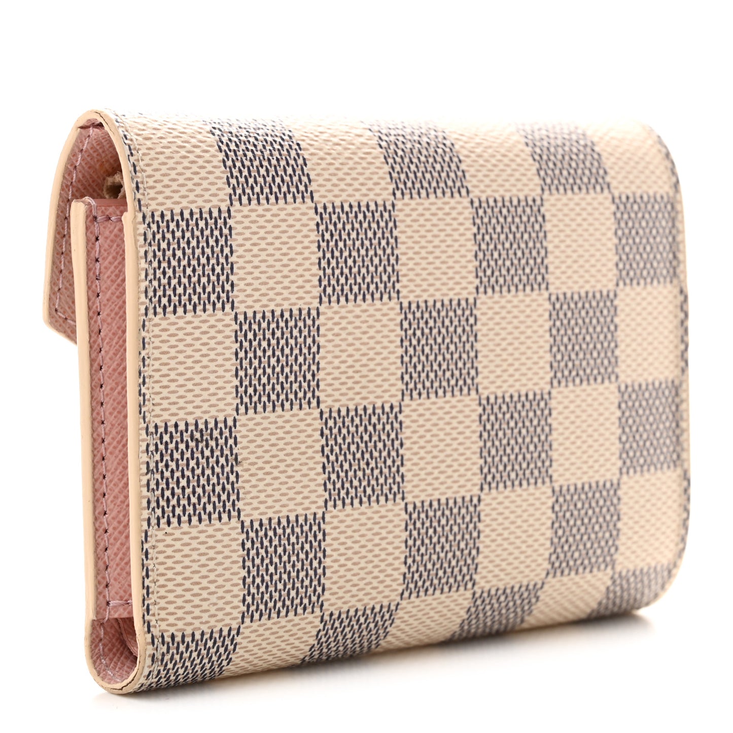 Damier Azur Victorine Wallet Rose Ballerine