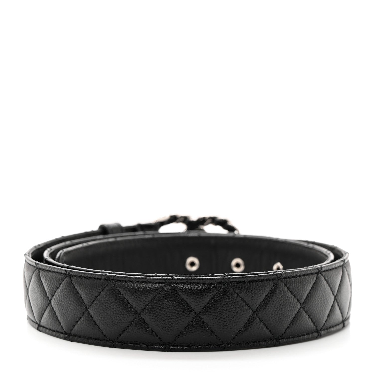 Chanel Caviar Quilted CC Chain Belt 95 38 Black 2 of 7