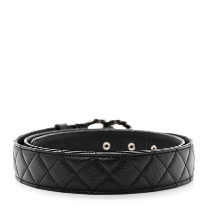 Chanel Caviar Quilted CC Chain Belt 95 38 Black 2 of 7