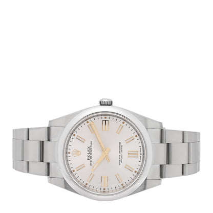 Rolex Stainless Steel 41mm Oyster Perpetual Watch Silver 124300 2 of 5