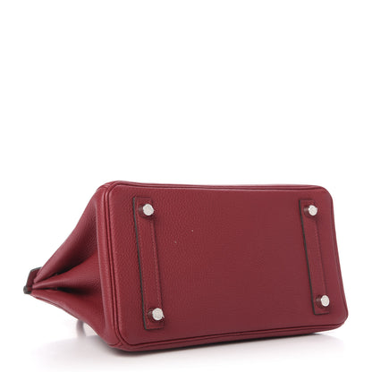 Hermes Togo Birkin 25 Rouge Grenat 4 of 10