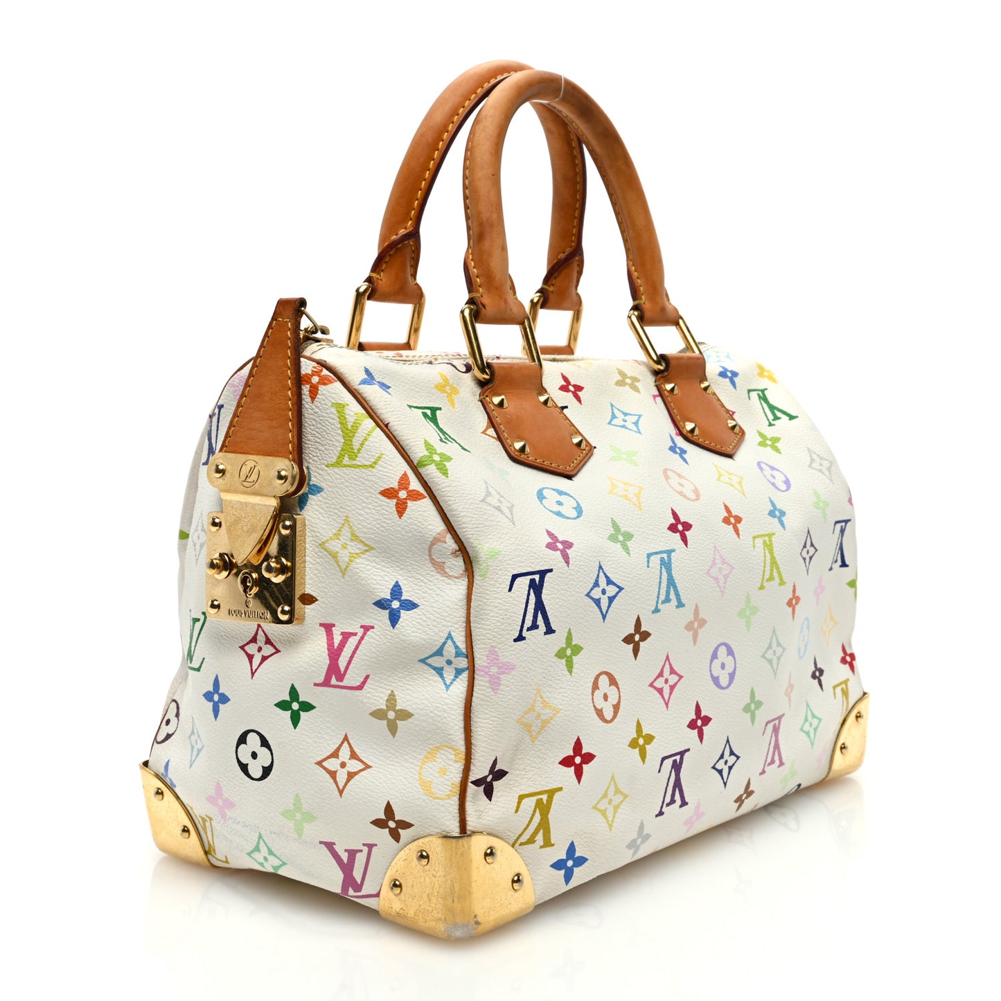 Monogram Multicolor Speedy 30 White
