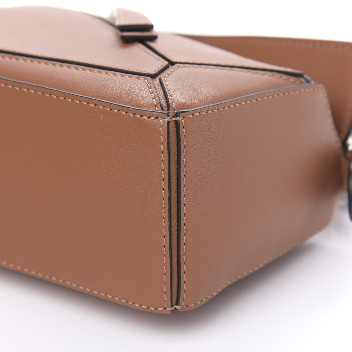 Calfskin Mini Puzzle Bag Tan