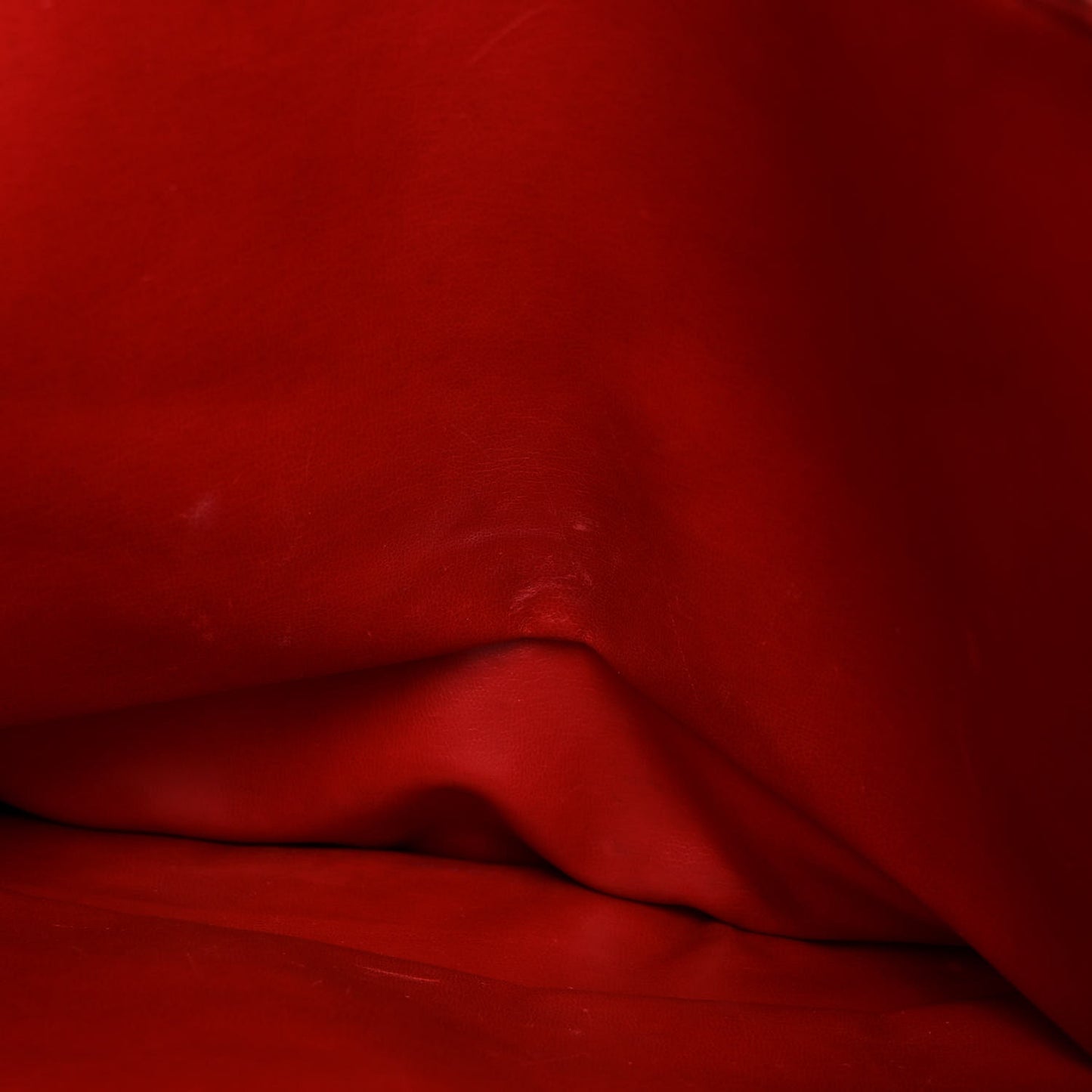 Lambskin Quilted Tote Red