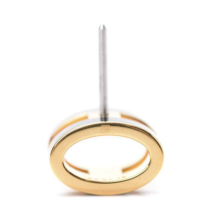 Hermes Gold Lacquered Pop H Earrings Black 4 of 7