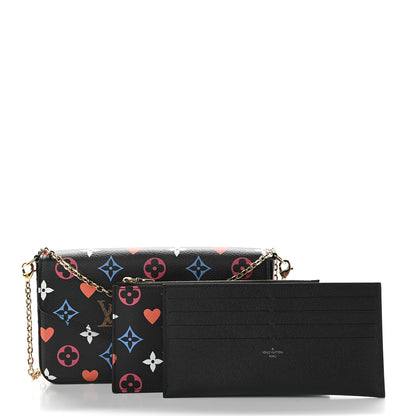 Louis Vuitton Game On Felicie Chain Wallet Black 1 of 9