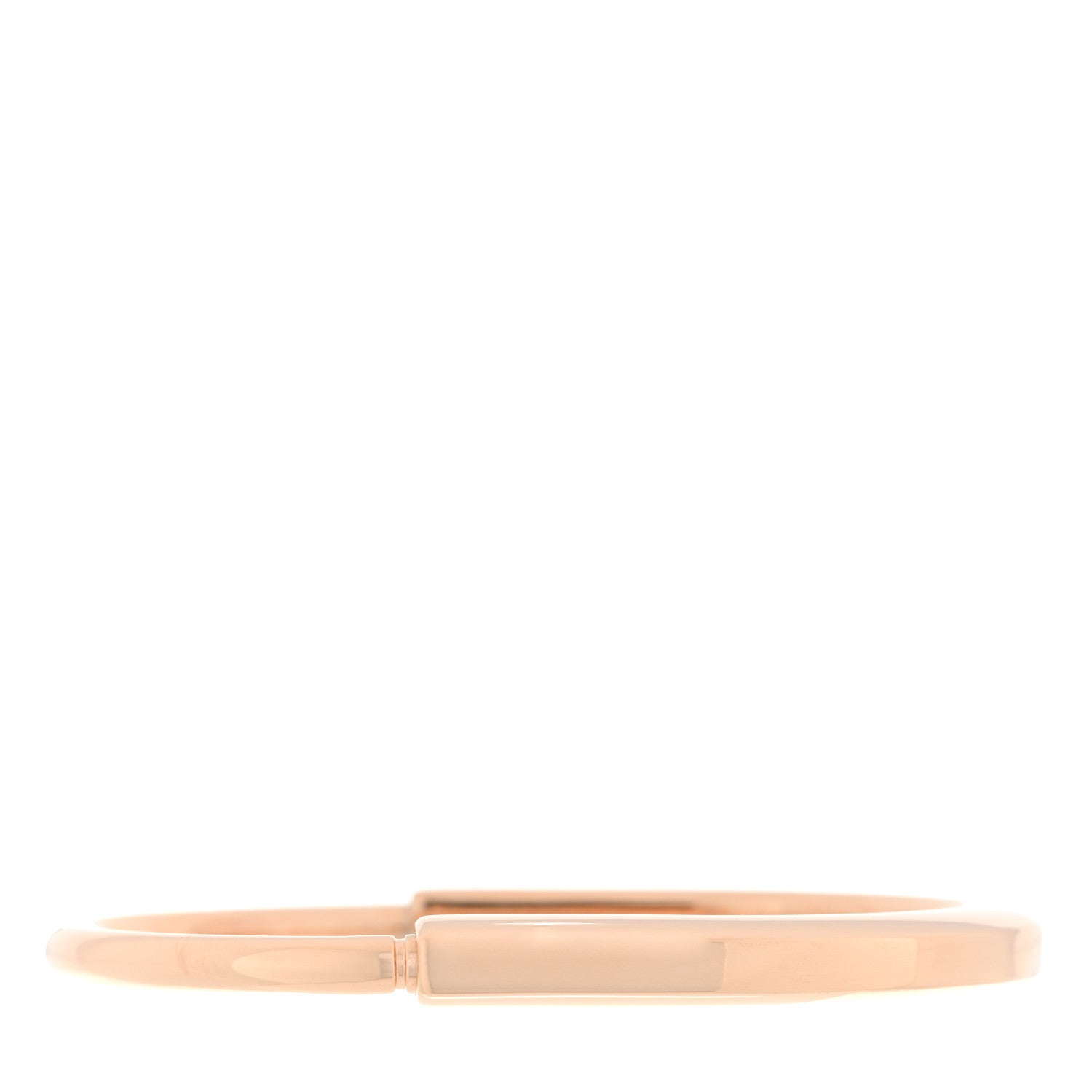 Tiffany 18K Rose Gold Tiffany Lock Bangle Bracelet 1 of 5