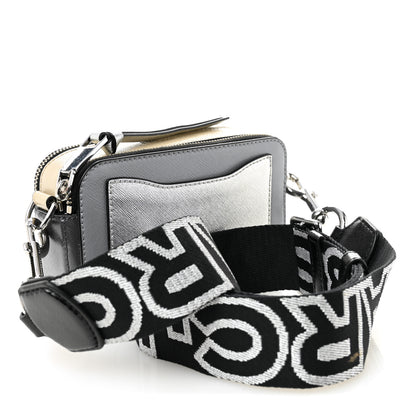 Marc Jacobs Saffiano Small Snapshot Camera Bag Grey Multicolor 3 of 12